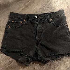 Levi's Black Jean Shorts